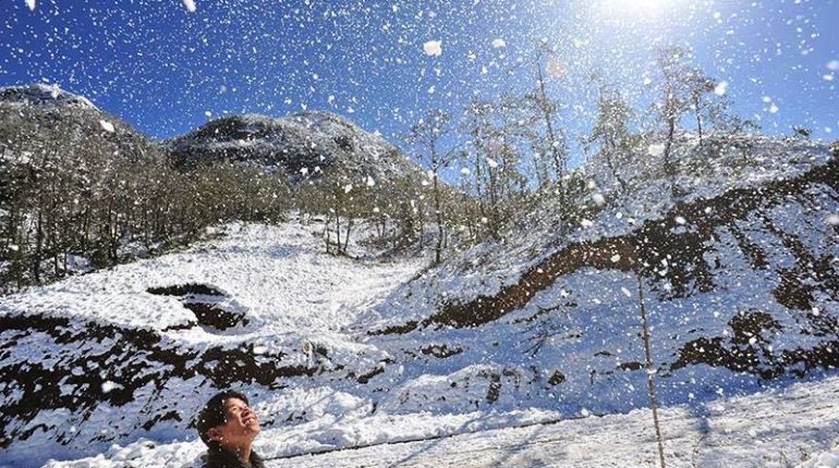 Tuyết rơi ở Sa Pa